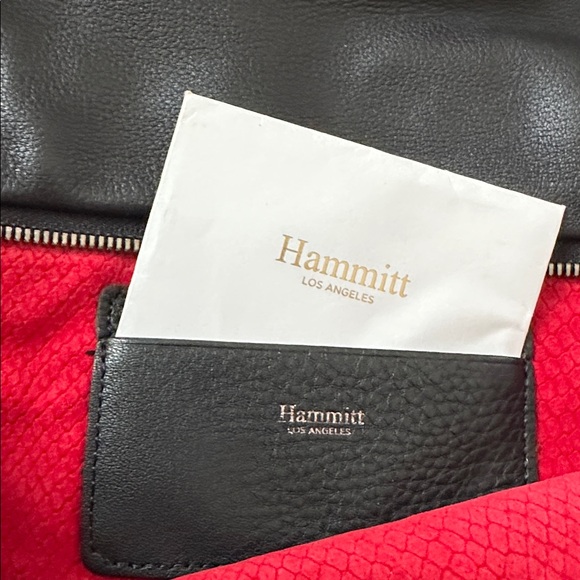 Hammitt Women's Large Leather Montana Reversible Purse Black/Gunmetal - Picture 9 of 16